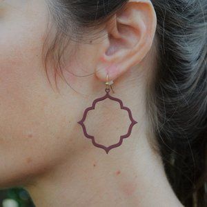 Burgundy Earrings